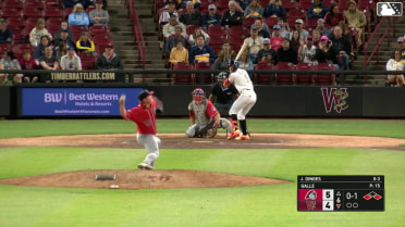 Marco Dinges grounds into a double play, third baseman Christian Martin to second baseman Tre Richardson III to first baseman Cade McGee. Luis Peña scores. Andrew Fischer out at 2nd. Marco Dinges out at 1st.