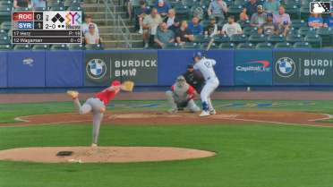 Eric Wagaman homers (5) on a line drive to left field.