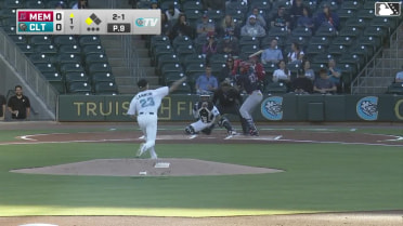 Joshua Báez doubles (3) on a line drive to left fielder Sam Antonacci. Bryan Torres scores.