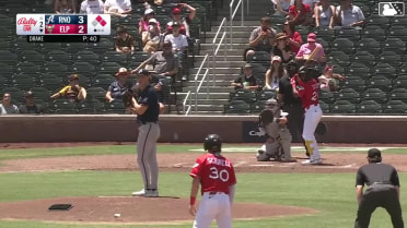 Samad Taylor homers (4) on a fly ball to left center field. Nick Schnell scores. Jase Bowen scores.