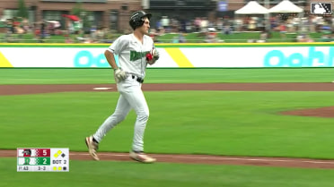 Eric Becker's first professional home run