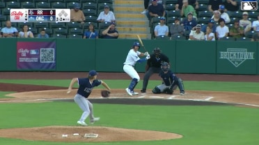 Noah Miller homers (8) on a fly ball to left field.
