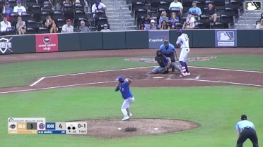 Alex Ramírez homers (10) on a fly ball to left center field. Ariel Armas scores. Drew Bowser scores.