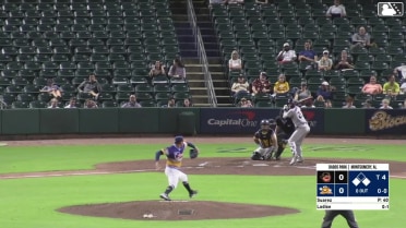 Alex Lodise grounds into a double play, third baseman Cooper Kinney to second baseman J.T. Arruda to first baseman Will Simpson. John Gil scores. Eric Hartman out at 2nd. Alex Lodise out at 1st.