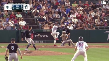 Mitch Jebb out on a sacrifice fly to left fielder Cooper Ingle. Joshua Palacios scores.