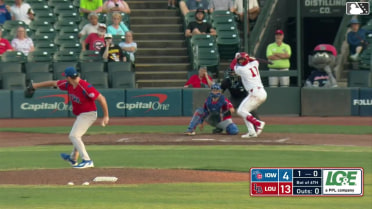 Will Banfield homers (6) on a fly ball to center field.