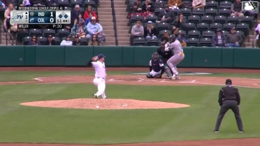 Jake Miller In play, run(s) to Esmerlyn Valdez