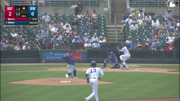 Owen Miller homers (5) on a line drive to right field. Kevin Alcántara scores.