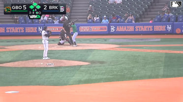 Easton Carmichael walks. Axiel Plaz scores. Wild pitch by pitcher Tanner Witt.