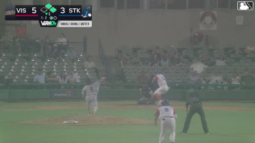 Roman Martin grounds into a double play, shortstop Carson Kerce to second baseman Tytus Cissell to first baseman Enyervert Perez. Drew Burress out at 2nd. Roman Martin out at 1st.