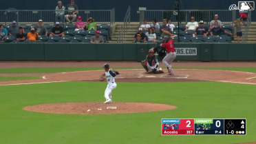 Maximo Acosta homers (2) on a fly ball to left field.