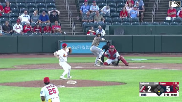 Charlie Pagliarini homers (26) on a line drive to right center field.