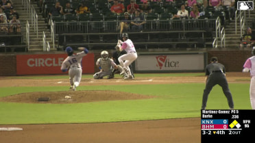 Luis Martinez-Gomez In play, run(s) to Jacob Burke