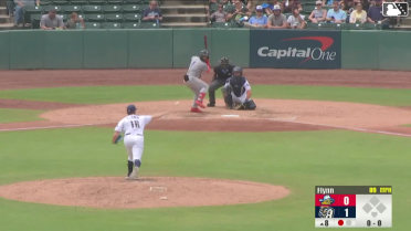 Junior Franco homers (2) on a fly ball to right field.