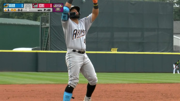 Aaron Bracho collects a career-high five hits