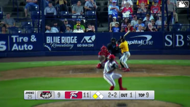 Seth Stephenson reaches on a throwing error by shortstop Raider Tello. Roberto Campos scores.