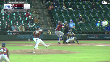 Orlando Martinez homers (3) on a fly ball to right field.
