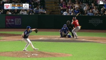 Brayan Buelvas homers (10) on a fly ball to left center field.