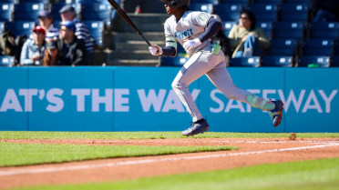 Felnin Celesten singles on a ground ball to center fielder Matt Scannell. Jonny Farmelo scores. Luke Stevenson to 2nd.