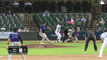 Cavan Biggio singles on a line drive to left fielder Drew Avans. Shay Whitcomb scores.