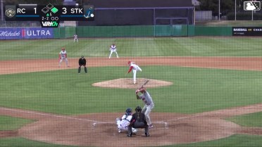 Lucas Ramirez singles on a ground ball to right fielder Gavin Turley, deflected by first baseman Daniel Bucciero. Hayden Alvarez scores.
