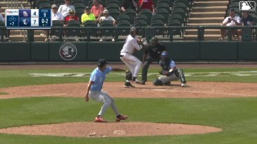 Coby Morales strikes out swinging.
