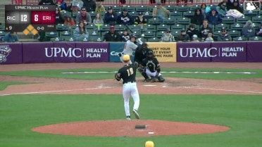 Turner Hill out on a sacrifice fly to center fielder Brett Callahan. Sabin Ceballos scores.