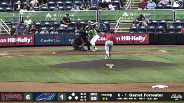 Garret Forrester homers (5) on a fly ball to left field.