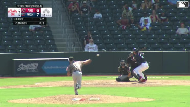 Jake Rucker homers (10) on a fly ball to left center field.