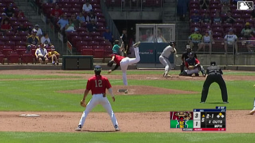 Tayden Hall singles on a ground ball to left fielder Quinn McDaniel. Josh Adamczewski scores.