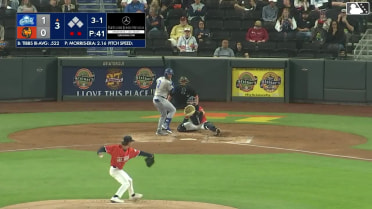 James Tibbs III homers (4) on a fly ball to center field.