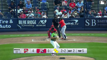 Johanfran Garcia homers (11) on a line drive to left center field. Marvin Alcantara scores. Nate Baez scores.