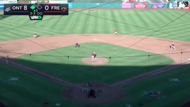 Jaron Elkins out on a sacrifice fly to right fielder Jeremy Ciriaco. Javier Herrera scores.