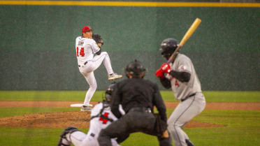 Jump nearly perfect in 5-0 rain-shortened win  