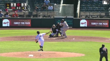 Pablo Reyes singles on a sharp line drive to center fielder Scott Bandura. Cade Marlowe scores.