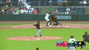 Karson Milbrandt In play, run(s) to Carlos Santana