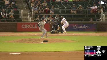 Anthony DePino homers (9) on a fly ball to right field.