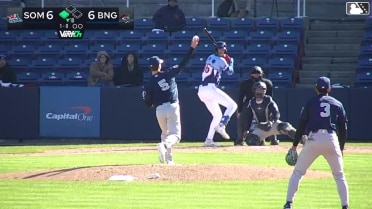 Eli Serrano III flies out to center fielder Jace Avina. Jacob Reimer scores.