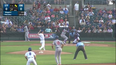 Jaxon Wiggins In play, run(s) to Hendry Mendez