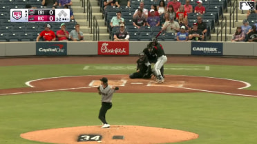 E.J. Exposito homers (16) on a fly ball to left center field.