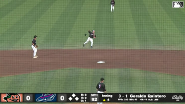 Gage Miller gets the out with an amazing play