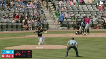 Dylan Jasso out on a sacrifice fly to left fielder Jay Allen II. Cristian Hernández scores.