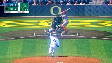 Charlie McDaniel strikes out eight batters