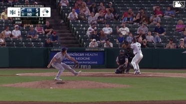 Derek Berg homers (2) on a fly ball to right center field. Grae Kessinger scores.