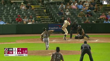 Rafe Perich singles on a soft ground ball to right fielder Bill Knight. Corey Joyce scores. Arturo Disla to 3rd.
