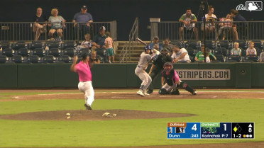 Oliver Dunn singles on a line drive to center fielder Patrick Clohisy. Carson Williams scores.