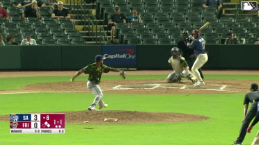 Max Wagner singles on a ground ball to center fielder Kai Roberts. Sebastian Walcott scores. Frainyer Chavez to 2nd.