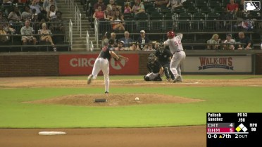 Ruben Ibarra homers (19) on a line drive to center field. Jay Allen II scores.