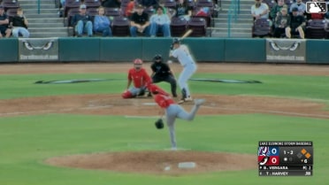 Ty Harvey grounds into a force out, third baseman Slate Alford to second baseman Anyelo Marquez. Luke Cantwell scores. Ryan Wideman out at 2nd. Ty Harvey advances to 2nd, on a throwing error by second baseman Anyelo Marquez.