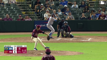 Ben McLaughlin homers (2) on a line drive to left center field.